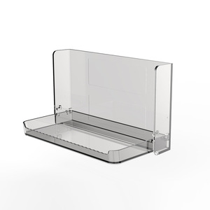 Folding Storage Rack 50X30CM Wall Mounted Durable Rectangle Shelf For Bathroom And Dormitory - Product Image 5
