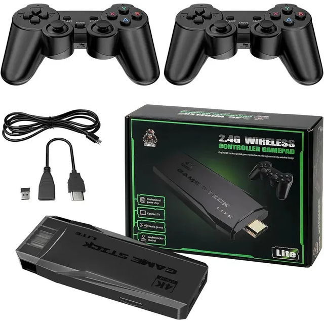 M8 Portable 4K Video Gaming Console Suuport 64G 40000 Wireless Handheld TV Game Console Supports N64 Games 256GB TF Card Games