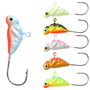 Hameçons de pêche Mini Jighead 2,5 cm 2 g, hameçons à tête plombée pour la pêche au bar en eau douce - Product Image 1