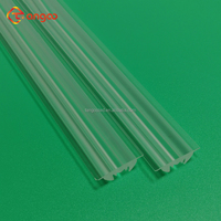Lentille optique acrylique transparente de 30 mm de large, lentille diffuseur givrée à 60 degrés pour éclairage linéaire, sans ligne jaune