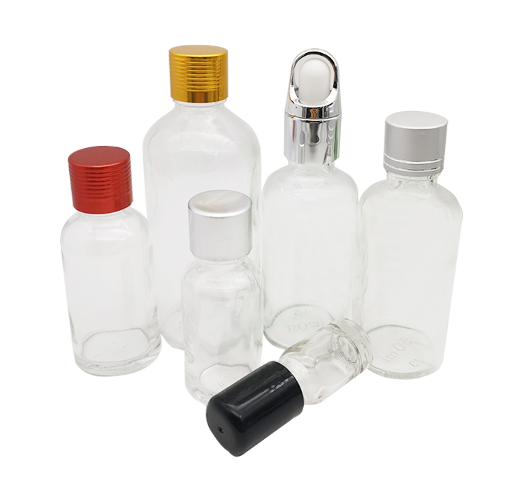 Transparent Childproof cap Essential Oil Dropper Bottles 1oz 2oz