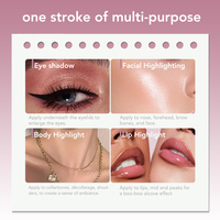Stick d'ombre à paupières effet gelée, couleur éclatante, tenue quotidienne, sans poudre volante, pour débutantes, waterproof, maquillage longue durée, ombre à paupières liquide sans liquide supplémentaire