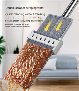 Artefact de nettoyage 360 vadrouille en <span class=keywords><strong>microfibre</strong></span>, essuie-glace magique à fond plat, chiffon de remplacement amovible pour nettoyer l'hygiène domestique - Product Image 4