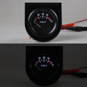 Universale 12 Volt 2 pollici 52mm Volt misuratore voltmetro <span class=keywords><strong>Auto</strong></span> <span class=keywords><strong>Auto</strong></span> misura <span class=keywords><strong>Auto</strong></span> LED quadrante luce nera gamma misura 8-16V - Product Image 5
