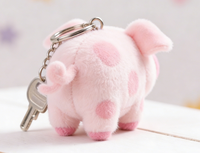 Peluche cochon mignonne, jouet en coton de 10 cm, rembourrage en coton PP, breloque de sac, porte-clés, petit pendentif, vente en gros