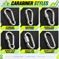 Cordon de sécurité rétractable en spirale avec mousqueton en acier inoxydable pour outils, idéal pour le camping, la randonnée et les activités de plein air (anti-perte)