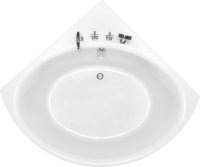 Baignoire Spa Autoportante Moderne en Acrylique avec Massage par Air, Blanc Brillant, Écologique, pour Petits Espaces, avec Vidange Central Inclus