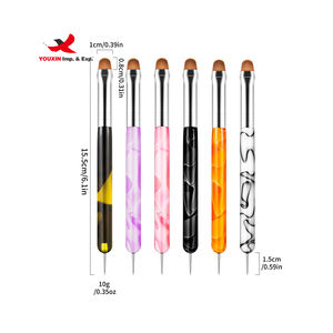 Mixed Procurement Low Price French Kolinsky <b>Nail</b> Art Brush Dual End <b>Nail</b> Art Dotting <b>Pen</b> Acrylic Drawing Rhinestone <b>Gel</b> - Product Image 5