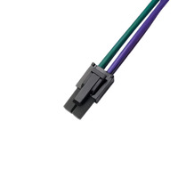 Kabel Jumper Dupont 6 Pin Flat Kustom, Male 2.54 Mm Pitch, 3-core Tembaga Murni, Selubung PVC, 12V untuk Peralatan Rumah Tangga