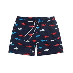 Short de plage en polyester 100% pour hommes imprimé numériquement solide anti-rides vente en gros vêtements de surf de bain décontractés pour la plage en plein air - Product Image 2