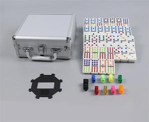 <span class=keywords><strong>Jeu</strong></span> de dominos classiques Double 12 dominos de <span class=keywords><strong>train</strong></span> mexicain dans une boîte en aluminium - Product Image 5