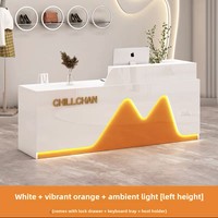Bureau d'angle moderne simple Petit comptoir de caisse pour les magasins de vêtements et les salons de beauté pour la réception avant
