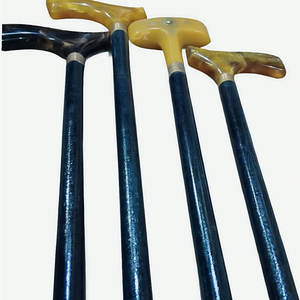 Bastón unisex ligero de madera maciza con mango de material sintético, diseño vintage de última generación, mango en forma de T, hecho a mano, para personas mayores. - Product Image 6