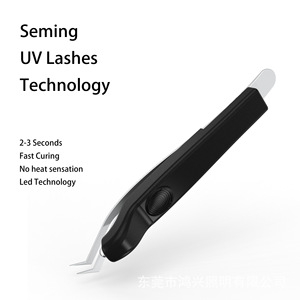 Pinzas LED UV Táctiles y Manos Libres para Extensión Profesional de Pestañas - Product Image 3