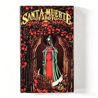 Jeu de 78 cartes de tarot personnalisées en papier noir texturé, écologiques, imprimées offset, pour divination et prédiction, dorées, pour la famille