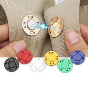 Bán Buôn Màu Sắc Tùy Chỉnh Mạ Vòng Nút Từ Vô Hình Kim Loại Snap Nút Cho Quần Áo - Product Image 1