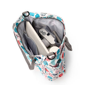 Bolsas de pañales de nailon impermeables multifuncionales para mamá, bolsas de pañales de bebé, fabricante más nuevo - Product Image 4