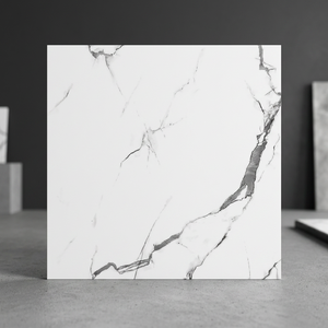 Baldosas de Porcelana con Aspecto de Mármol Estatuario Clásico, 600x600mm, Pulido, Serie para Sala de Estar - Product Image 2
