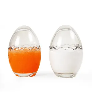 100毫升透明花式蛋形布丁储物罐酸奶储物罐果冻储物罐