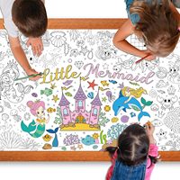 Nappe en papier Pop Offset, couverture de table polyvalente, affiche géante à colorier, éducative, 30x300cm, décorations pour la maison, la salle de classe et les fêtes