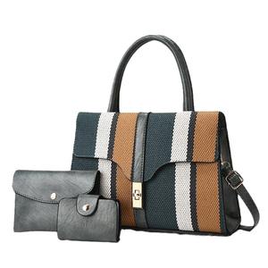 Nouvel ensemble de sacs à bandoulière texturés en PU de haute qualité à fermeture ouverte et grande capacité pour femmes, idéal pour l'export. - Product Image 5