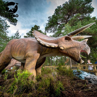 Statue de dinosaure grandeur nature, simulation réaliste, décoration de parc à thème extérieur, modèle de dinosaure