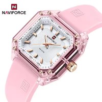 Nouveau modèle NAVIFORCE NF7106 montre femmes mode bracelet en silicone montre de sport pour étudiants montres à quartz lumineuses étanches