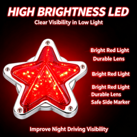 Prix d'usine, feux indicateurs en forme de cœur 12V pour voiture, feux latéraux LED en forme de cœur