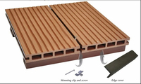 Planche composite de jardin en PE, étanche et ignifuge, avec gaufrage en ligne ou hors ligne, pour terrasse, certifiée CE, direct usine
