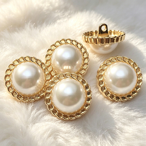 Decorative Metal Ornament <b>Buttons</b> High Polished Gold Zinc Alloy Round Custom Embossed Logo Brass Shank Craft <b>Buttons</b> - Product Image 1