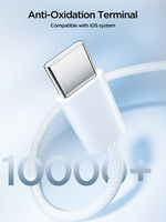 Cable de Carga Rápida USB-C a USB-C de Nailon Trenzado de 1m (3.3 pies) con PD de 60W para iPhone 15 16 17 Pro Max, Venta al Por Mayor