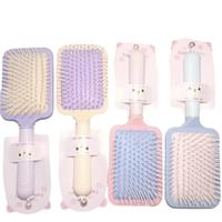 Outil de coiffure de brosse de massage à coussin d'air de qualité professionnelle pour cheveux bouclés avec poignée en caoutchouc confortable soulagement du cuir chevelu à usage domestique
