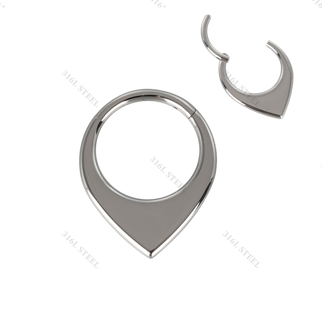 Factory Children's Fashion Surgical Steel Punk Hypoallergenic Ear Rings Stud Nose Ring Fine 316L Stainless Steel Body Piercing