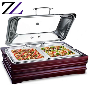 Otherhotel מטבח ציוד מודרני עץ מזנון מזנון חשמלי chaffing מנות שרת מזנון קייטרינג מזון חם עץ - Product Image 6