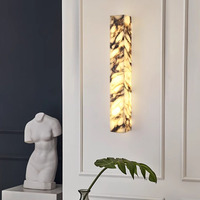 Lampe murale LED décorative Hullxine Nordic moderne et simple en pierre jaune pour chambre à coucher, couloir, ou mur d'accent design