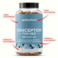 Capsules de fertilité naturelles pour femmes - Myo-inositol et isoflavones de soja, complément alimentaire pour la santé reproductive en marque blanche OEM, 60 capsules