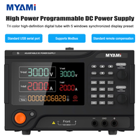 Fuente de alimentación CC de banco programable MYAMi de 6KW, variable, para 80V, 60V, 50V, 30V, 20V, 15V, 120V, 200V, 220V, 300V, 400V, 500V, 600V, 800V