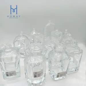 带喷雾泵的不同形状透明香水玻璃喷雾瓶