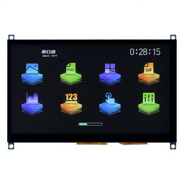 7 Inch UART Serial TFT LCD LCM Module with 5 Points Capacitive Touch 800x480 Resolution HMI Smart Touch Display Control Board