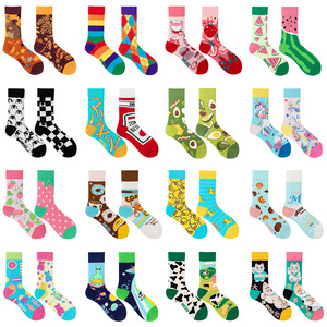 ดีไซน์ใหม่ ผ้าฝ้ายผสม ระบายอากาศได้ดี แฟชั่นลายเป็ดเหลืองตลกๆ แบบไม่สมมาตร สำหรับผู้หญิง ลายสัตว์ถักนิตติ้ง - Product Image 3