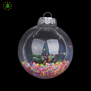 Jintai usine en gros <span class=keywords><strong>personnalisé</strong></span> 8cm ornements <span class=keywords><strong>de</strong></span> <span class=keywords><strong>sapin</strong></span> <span class=keywords><strong>de</strong></span> noël boules en plastique claires - Product Image 1