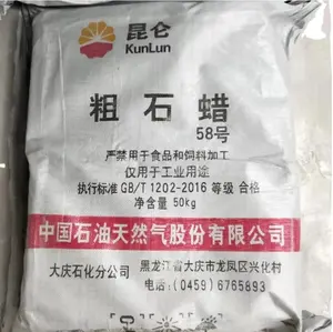 Crude Slack Paraffin Wax 58 60 kunlun semi fully refined paraffin wax