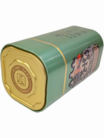 Boîte à thé carrée personnalisée Dadi Weiye avec couvercle doré - Emballage réutilisable de qualité alimentaire de luxe pour matcha, bonbons et cadeaux de gâteaux