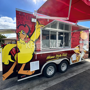 รถขายอาหารเคลื่อนที่แบบมาตรฐาน USA รถขายอาหารจานด่วนแบบยุโรปมีอุปกรณ์ครบครัน - Product Image 5