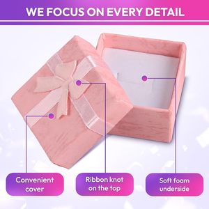 Cajas de Regalo para Joyería de Lujo con Logotipo Personalizado de Fábrica al por Mayor, con Cuero Sintético PU de Alta Gama - Product Image 2