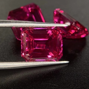 Grc Emerald Cut Certified Lab Grown Green Loose Gemstone Luxury Custom Synthetic Stone Gems Intense Pink Diamond 13*11mm - Product Image 1