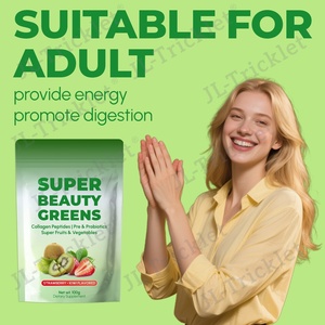 ผงซุปเปอร์กรีนส์ OEM คอลลาเจนบิวตี้ พร้อมเอนไซม์ย่อยอาหารและโปรไบโอติกส์  ซูเปอร์ฟู้ดเพื่อสุขภาพ - Product Image 6