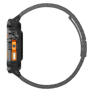 Reloj Inteligente Táctico de Camuflaje EDS HT46 para Hombre, Pantalla de 2.01, Resistente al Agua IP68, Batería de 1200 mAh, Correa de Metal - Product Image 5