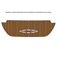 Plateforme de bain extensible pour bateau Bayliner 2855 de 2000, tapis en mousse EVA imitation teck, revêtement de pont SeaDek MarineMat Gatorstep, auto-adhésif