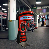 Machine de boxe à monnayeur grand format en métal et plastique, pour e-sport, exportation, testez votre force, frappez, soulagez le stress, garantie 1 an